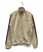 FRED PERRYフレッドペリー）の古着「Contrast Tape Track Jacket」｜ベージュ