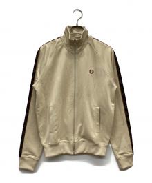 FRED PERRY（フレッドペリー）の古着「Contrast Tape Track Jacket」｜ベージュ