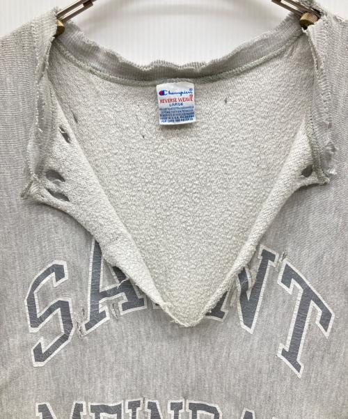 Champion REVERSE WEAVE（チャンピオン リバース ウィーブ）Champion REVERSE WEAVE (チャンピオン リバース ウィーブ) 90’S リバースウィーブプリントスウェット グレー サイズ:Lの古着・服飾アイテム