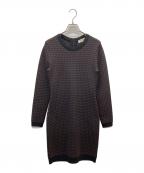 MICHAEL KORSマイケル・コース）の古着「モノグラムニットワンピース」｜ブラウン×ブラック