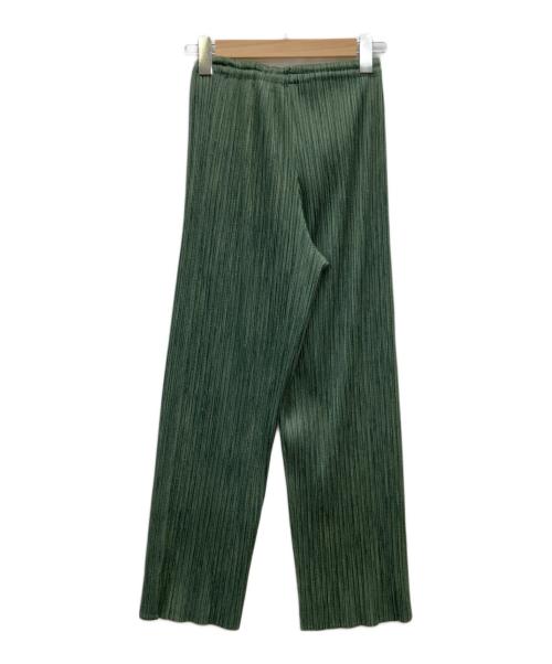 PLEATS PLEASE（プリーツプリーズ）PLEATS PLEASE (プリーツプリーズ) プリーツパンツ グリーン サイズ:2の古着・服飾アイテム