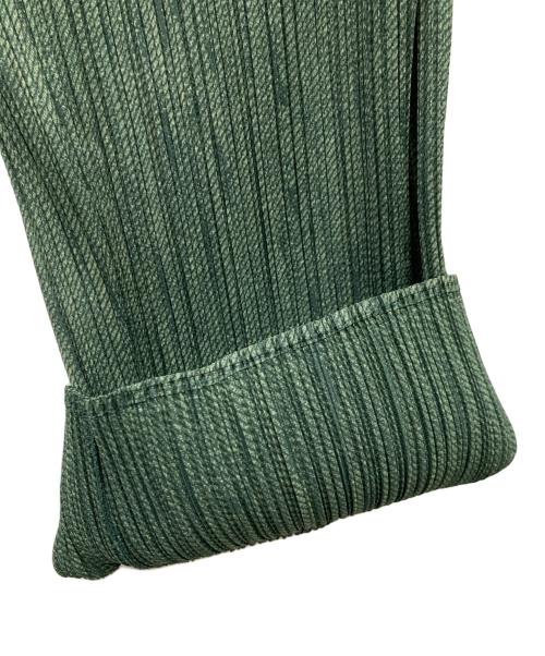 PLEATS PLEASE（プリーツプリーズ）PLEATS PLEASE (プリーツプリーズ) プリーツパンツ グリーン サイズ:2の古着・服飾アイテム