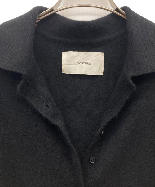 TODAYFUL（トゥデイフル）TODAYFUL (トゥデイフル) Raccoon Knit Cardigan ブラック サイズ:FREEの古着・服飾アイテム