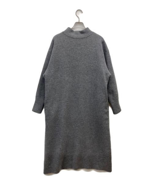 45R（フォーティファイブ・アール）45R (フォーティファイブ・アール) フロート縮絨のタートルネックドレス グレーの古着・服飾アイテム