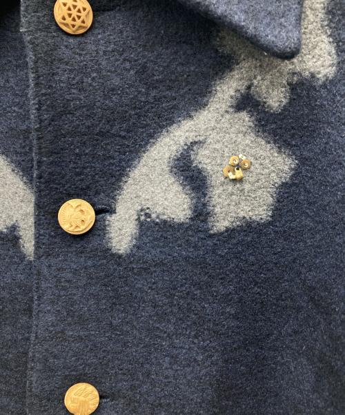 45R（フォーティファイブ・アール）45R (フォーティファイブ・アール) 縮絨ニットのカバーオール ネイビー サイズ:2の古着・服飾アイテム