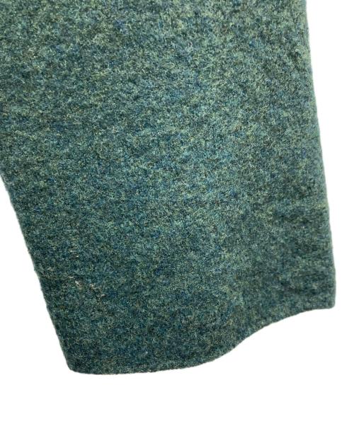 45R（フォーティファイブ・アール）45R (フォーティファイブ・アール) 装飾ウールツイードストレッチドレス グリーンの古着・服飾アイテム