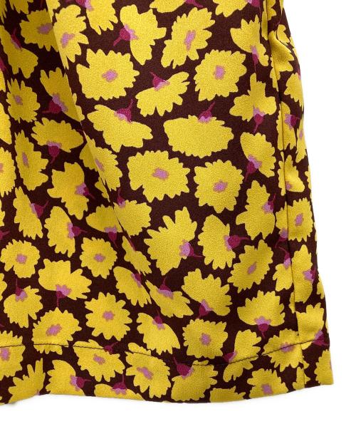 Kate Spade（ケイトスペード）Kate Spade (ケイトスペード) フラワーパターンワンピース イエロー サイズ:6の古着・服飾アイテム
