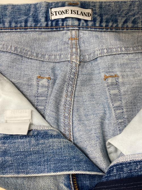 STONE ISLAND（ストーンアイランド）STONE ISLAND (ストーンアイランド) 80s バックロゴパッチデニムパンツ インディゴ サイズ:46の古着・服飾アイテム