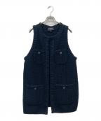 CHANELシャネル）の古着「22SS ココボタンコットンニットベスト」｜ブラック