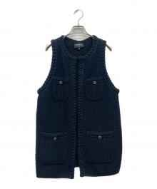 CHANEL（シャネル）の古着「22SS ココボタンコットンニットベスト」｜ブラック