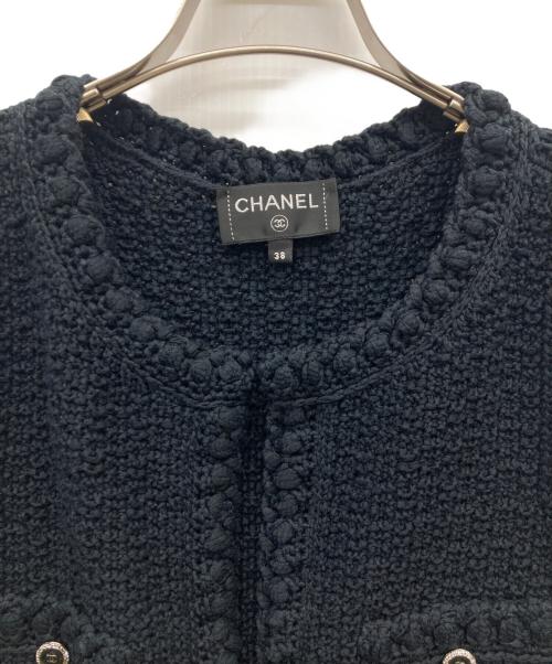 CHANEL（シャネル）CHANEL (シャネル) 22SS ココボタンコットンニットベスト ブラック サイズ:38の古着・服飾アイテム