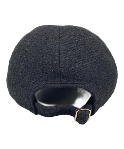 HELEN KAMINSKI（ヘレンカミンスキー）HELEN KAMINSKI (ヘレンカミンスキー) Chalamet ツイードキャップ ブラック サイズ:ONEの古着・服飾アイテム