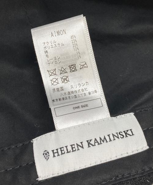 HELEN KAMINSKI（ヘレンカミンスキー）HELEN KAMINSKI (ヘレンカミンスキー) Chalamet ツイードキャップ ブラック サイズ:ONEの古着・服飾アイテム