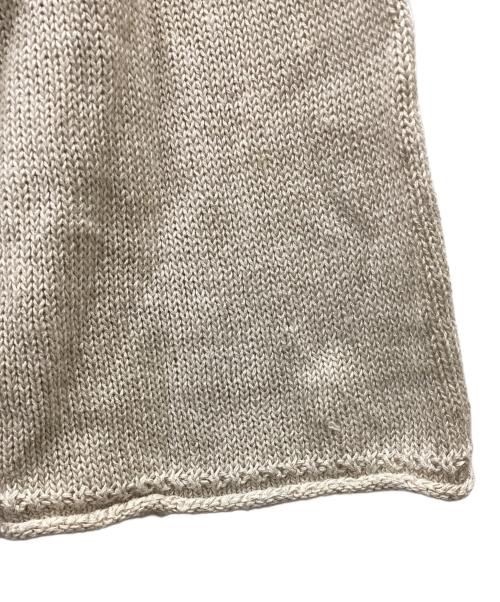 ETRE TOKYO（エトレトウキョウ）ETRE TOKYO (エトレトウキョウ) ロールエンドリネンニットプルオーバー ベージュ サイズ:freeの古着・服飾アイテム