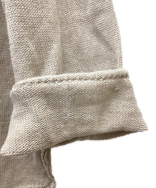 ETRE TOKYO（エトレトウキョウ）ETRE TOKYO (エトレトウキョウ) ロールエンドリネンニットプルオーバー ベージュ サイズ:freeの古着・服飾アイテム