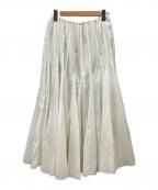 ETRE TOKYO×TOMOCO UNABARAエトレトウキョウ×トモコウナバラ）の古着「タックギャザーボリュームスカート」｜ホワイト