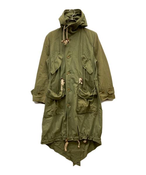 Y's（ワイズ）Y's (ワイズ) フィッシュテールフーデッドコート カーキ サイズ:3の古着・服飾アイテム