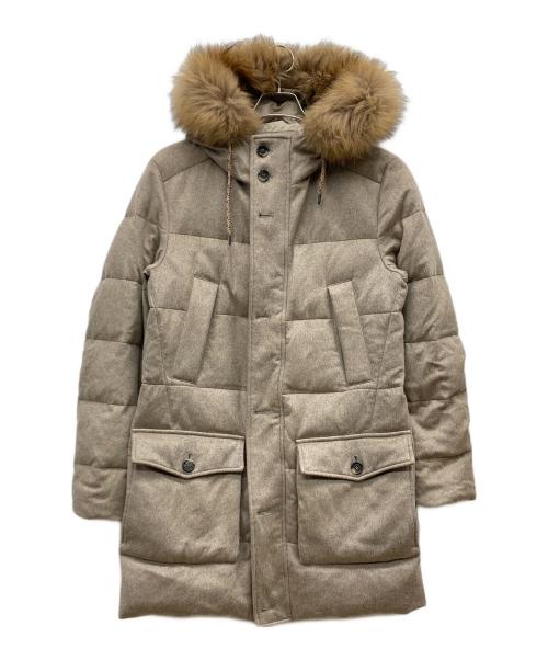 KIRED（キーレッド）KIRED (キーレッド) WANIEN2 カシミヤ ファーダウンコート ベージュ サイズ:46の古着・服飾アイテム