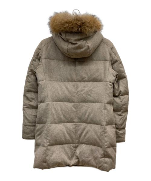 KIRED（キーレッド）KIRED (キーレッド) WANIEN2 カシミヤ ファーダウンコート ベージュ サイズ:46の古着・服飾アイテム