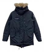 uniform experimentユニフォームエクスペリメント）の古着「PADDED MODS COAT」｜ネイビー