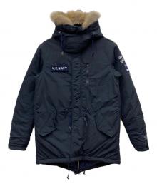 uniform experiment（ユニフォームエクスペリメント）の古着「PADDED MODS COAT」｜ネイビー