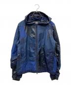 ANREALAGEアンリアレイジ）の古着「パッチワークナイロンパーカー」｜ブルー