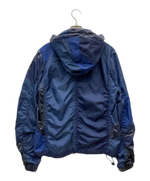 ANREALAGE（アンリアレイジ）ANREALAGE (アンリアレイジ) パッチワークナイロンパーカー ブルー サイズ:46の古着・服飾アイテム