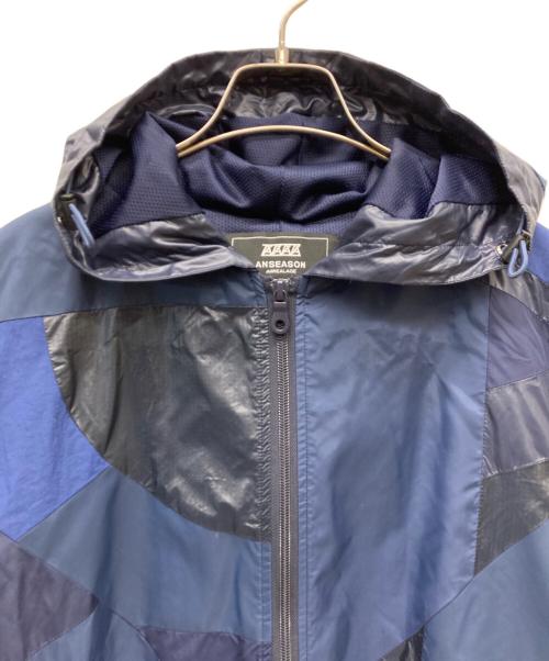 ANREALAGE（アンリアレイジ）ANREALAGE (アンリアレイジ) パッチワークナイロンパーカー ブルー サイズ:46の古着・服飾アイテム