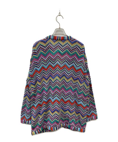 missoni（ミッソーニ）MISSONI (ミッソーニ) ジグザグ柄カーディガン マルチカラー サイズ:31の古着・服飾アイテム