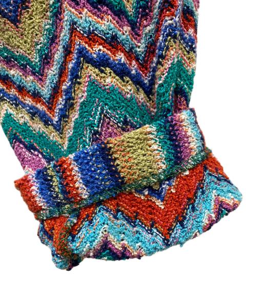 missoni（ミッソーニ）MISSONI (ミッソーニ) ジグザグ柄カーディガン マルチカラー サイズ:31の古着・服飾アイテム