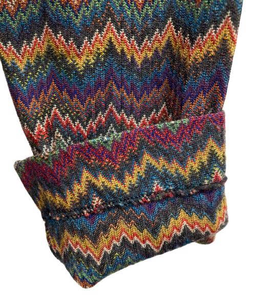 missoni（ミッソーニ）missoni (ミッソーニ) ジグザグ柄ニットワンピース マルチカラー サイズ:32の古着・服飾アイテム