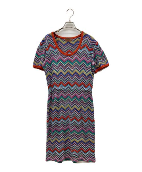 missoni（ミッソーニ）MISSONI (ミッソーニ) ジグザグ柄 ワンピース マルチカラー サイズ:31の古着・服飾アイテム