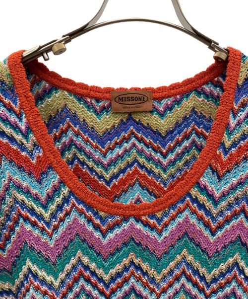 missoni（ミッソーニ）MISSONI (ミッソーニ) ジグザグ柄 ワンピース マルチカラー サイズ:31の古着・服飾アイテム
