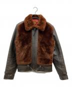 INDIAN MOTORCYCLEインディアンモーターサイクル）の古着「グリズリージャケット/レザージャケット」｜ブラウン