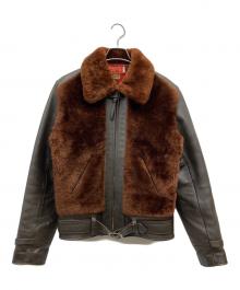 INDIAN MOTORCYCLE（インディアンモーターサイクル）の古着「グリズリージャケット/レザージャケット」｜ブラウン