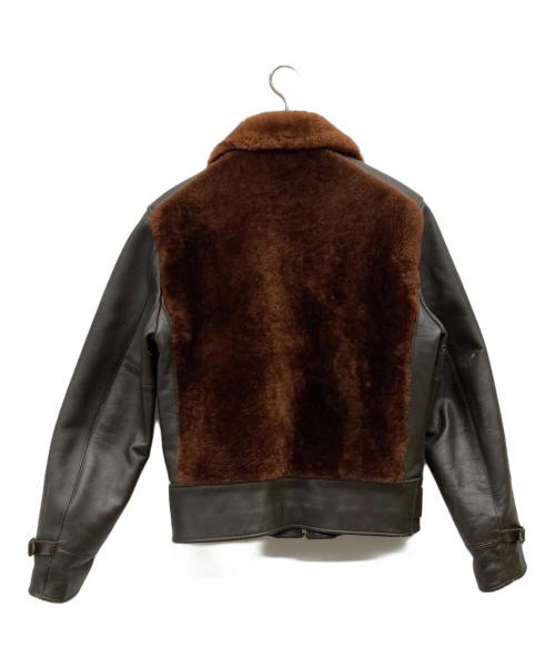 INDIAN MOTORCYCLE（インディアンモーターサイクル）INDIAN MOTORCYCLE (インディアンモーターサイクル) グリズリージャケット/レザージャケット ブラウン サイズ:38の古着・服飾アイテム