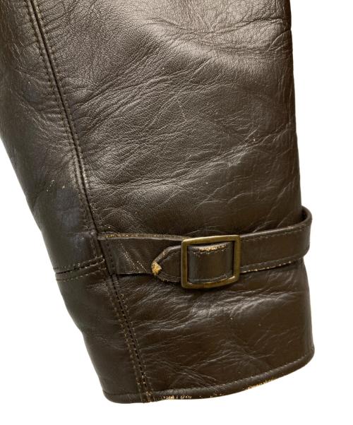 INDIAN MOTORCYCLE（インディアンモーターサイクル）INDIAN MOTORCYCLE (インディアンモーターサイクル) グリズリージャケット/レザージャケット ブラウン サイズ:38の古着・服飾アイテム