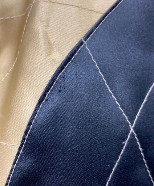 テーラー東洋（テーラートウヨウ）テーラー東洋 (テーラートウヨウ) 別珍×サテン ドクロ刺繍リバーシブルスカジャン ネイビー×ブラック サイズ:Mの古着・服飾アイテム