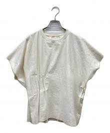 Maison Margiela（メゾンマルジェラ）の古着「ラバーインナーギャザーカットソー」｜ホワイト