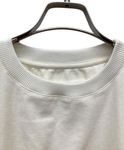 Maison Margiela（メゾンマルジェラ）Maison Margiela (メゾンマルジェラ) ラバーインナーギャザーカットソー ホワイト サイズ:38の古着・服飾アイテム