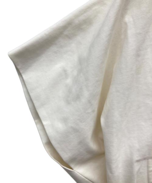 Maison Margiela（メゾンマルジェラ）Maison Margiela (メゾンマルジェラ) ラバーインナーギャザーカットソー ホワイト サイズ:38の古着・服飾アイテム