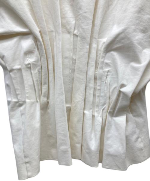 Maison Margiela（メゾンマルジェラ）Maison Margiela (メゾンマルジェラ) ラバーインナーギャザーカットソー ホワイト サイズ:38の古着・服飾アイテム