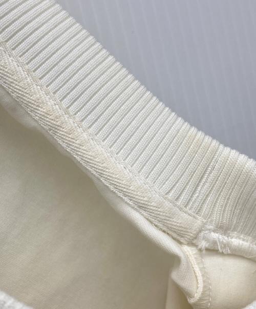 Maison Margiela（メゾンマルジェラ）Maison Margiela (メゾンマルジェラ) ラバーインナーギャザーカットソー ホワイト サイズ:38の古着・服飾アイテム