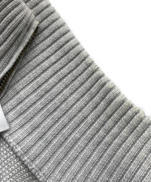 Cruciani（クルチアーニ）Cruciani (クルチアーニ) カノコ ジップアップニットブルゾン ライトグレー サイズ:48の古着・服飾アイテム