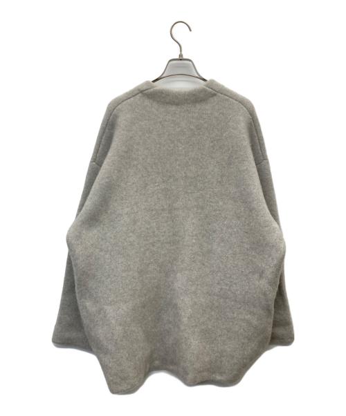 ELENDEEK（エレンディーク）ELENDEEK (エレンディーク) CN RACCOON MIX WCDノーカラージャケット グレー サイズ:SIZE Mの古着・服飾アイテム