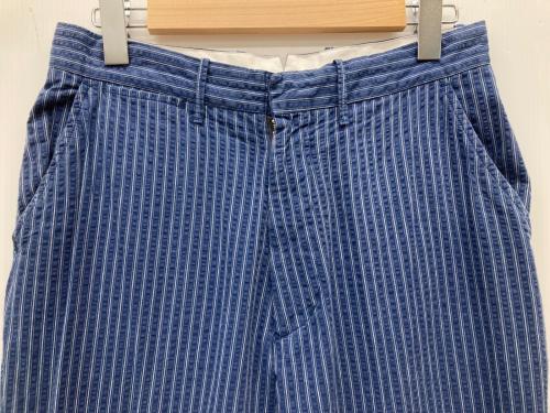 HAVERSACK（ハバーサック）HAVERSACK (ハバーサック) シンチバックシアサッカーパンツ ネイビー サイズ:Mの古着・服飾アイテム
