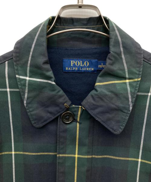 POLO RALPH LAUREN（ポロ・ラルフローレン）POLO RALPH LAUREN (ポロ・ラルフローレン) チェック柄ハンティングジャケット ネイビー×グリーン サイズ:sの古着・服飾アイテム