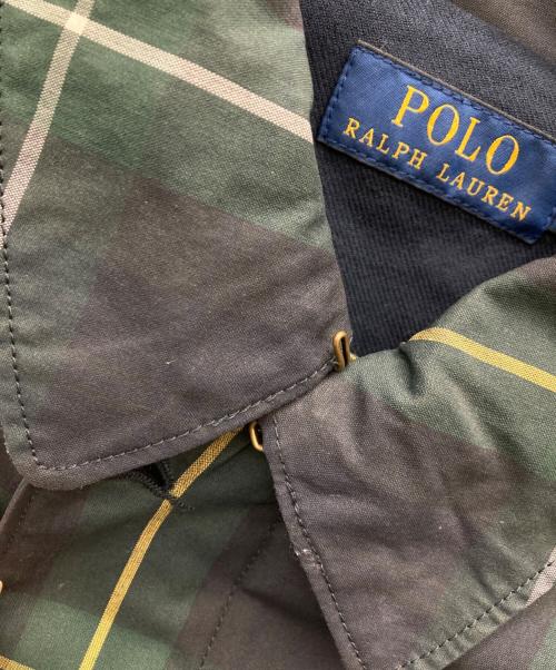 POLO RALPH LAUREN（ポロ・ラルフローレン）POLO RALPH LAUREN (ポロ・ラルフローレン) チェック柄ハンティングジャケット ネイビー×グリーン サイズ:sの古着・服飾アイテム