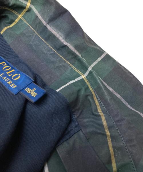 POLO RALPH LAUREN（ポロ・ラルフローレン）POLO RALPH LAUREN (ポロ・ラルフローレン) チェック柄ハンティングジャケット ネイビー×グリーン サイズ:sの古着・服飾アイテム