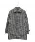 MACKINTOSH PHILOSOPHY（マッキントッシュ フィロソフィー）の古着「ギンガムチェックステンカラーコート」｜ホワイト×ブラック